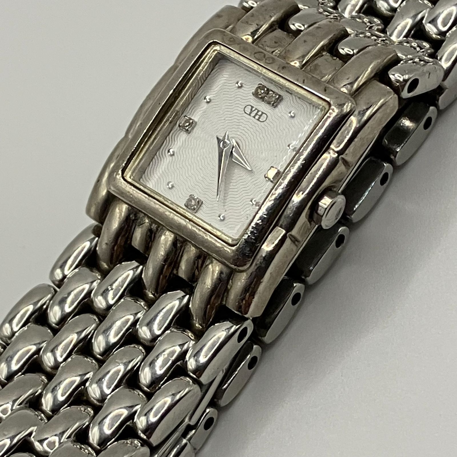 Watch Y2K Heisei Retro Bangle Watch Silver Ladies Control Number