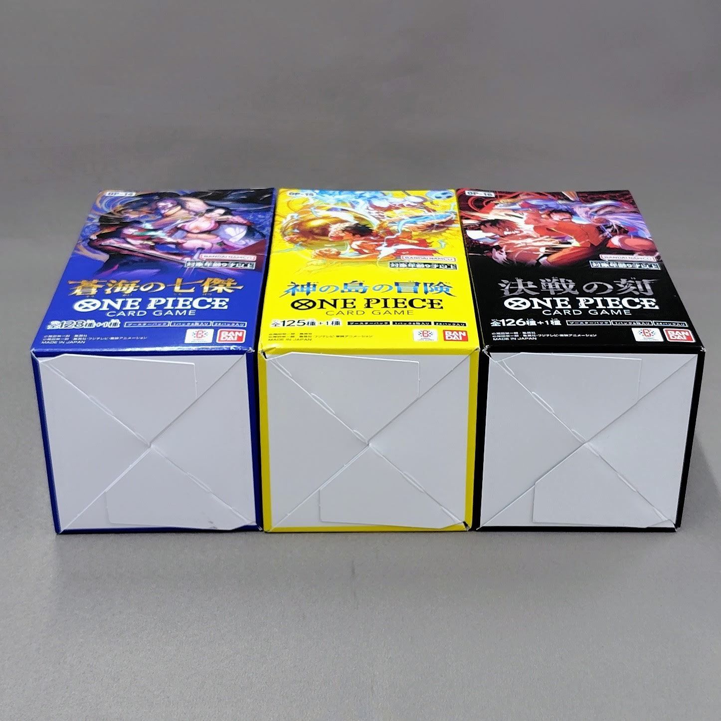ワンピースカードゲーム テープ付きBOX OP-14蒼海の七傑 OP-15神の島の