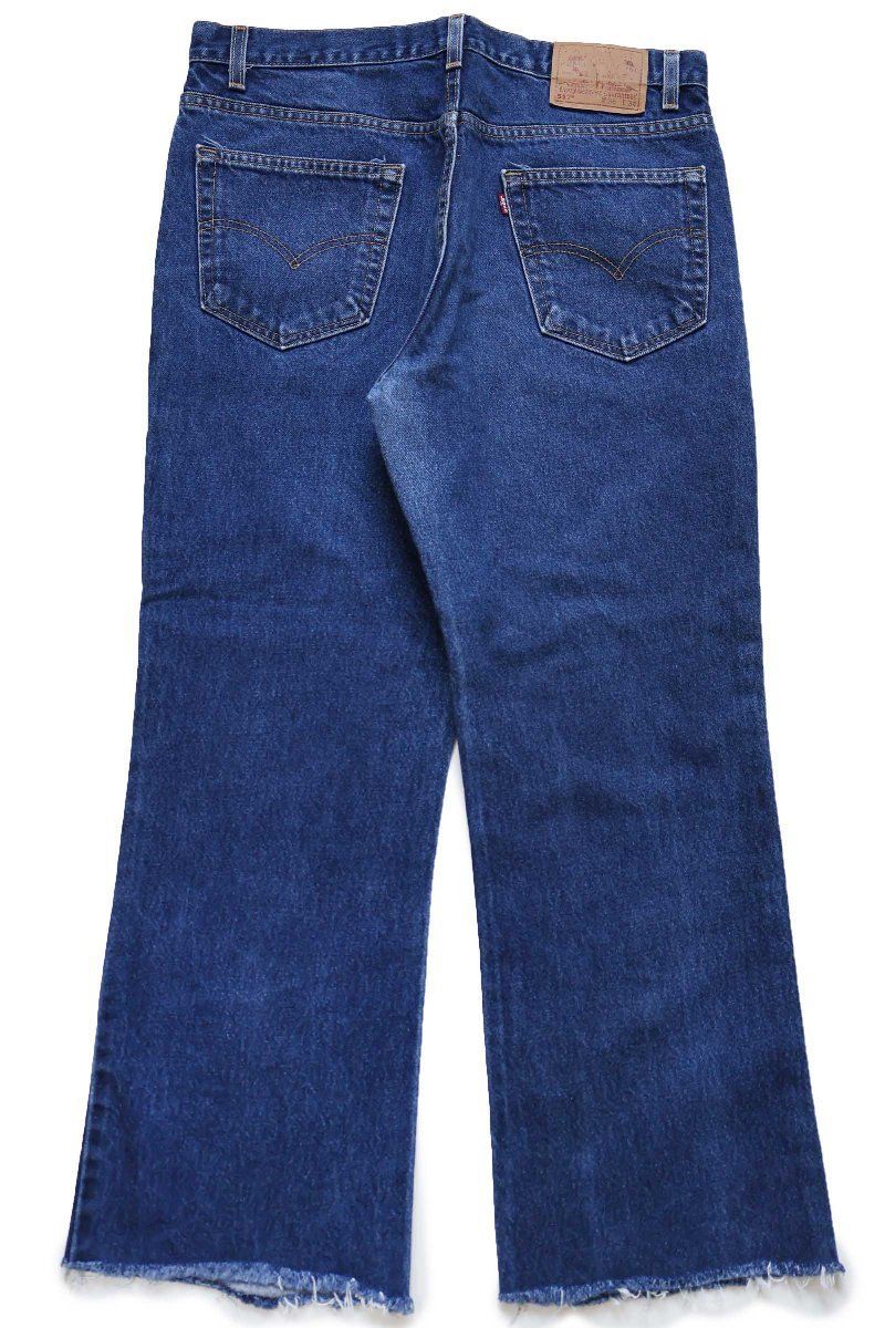 00s USA製 Levi'sリーバイス 517 カットオフ デニムパンツ W36☆ブーツ