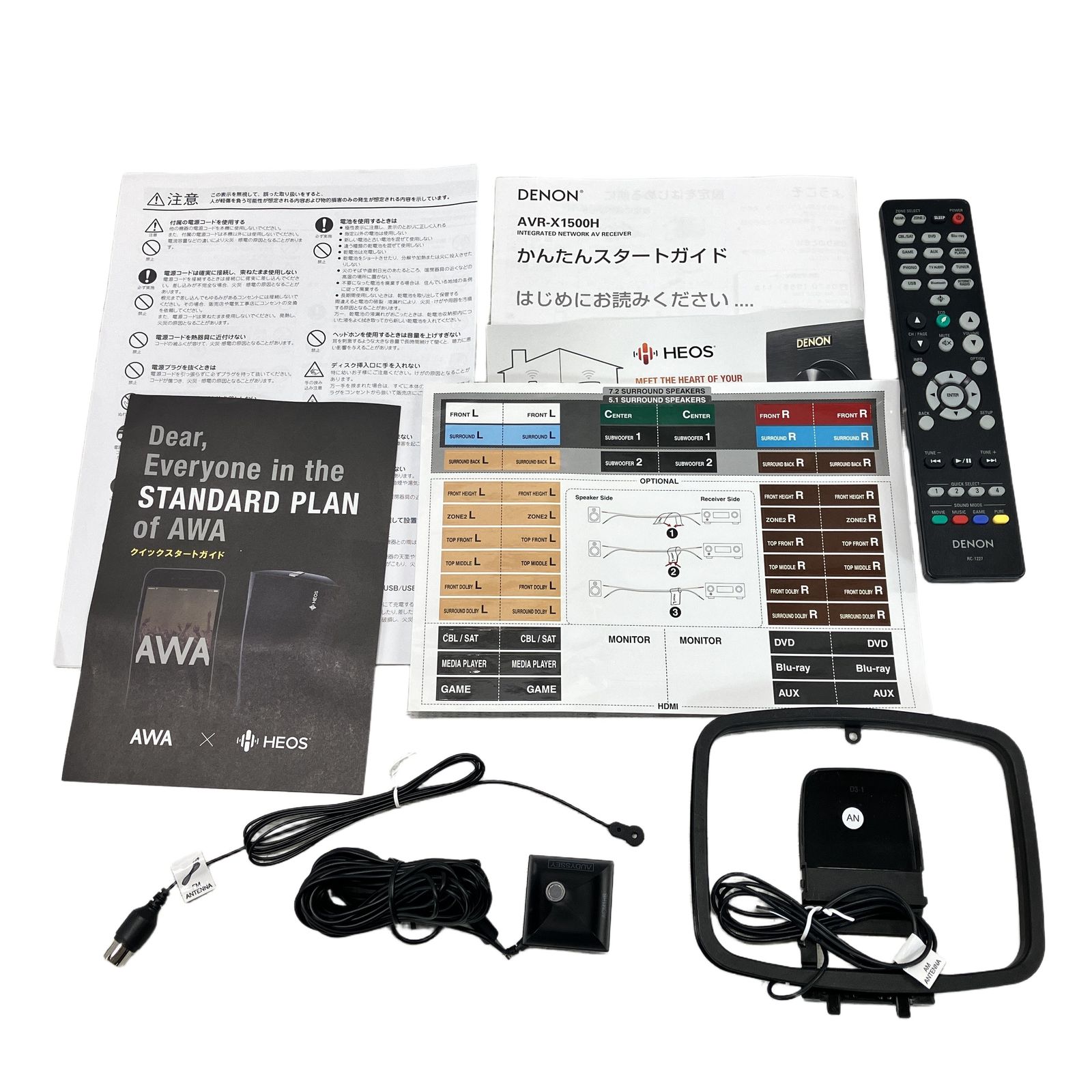 DENON アンプ AVR-X1500H デノン 2019年製 中古 W11559575 - メルカリ
