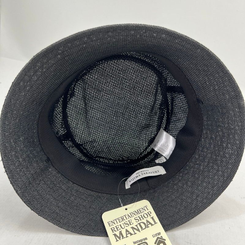 メンズ 【新品未使用】KIJIMA TAKAYUKI ラムレザー バケットハット ブルー