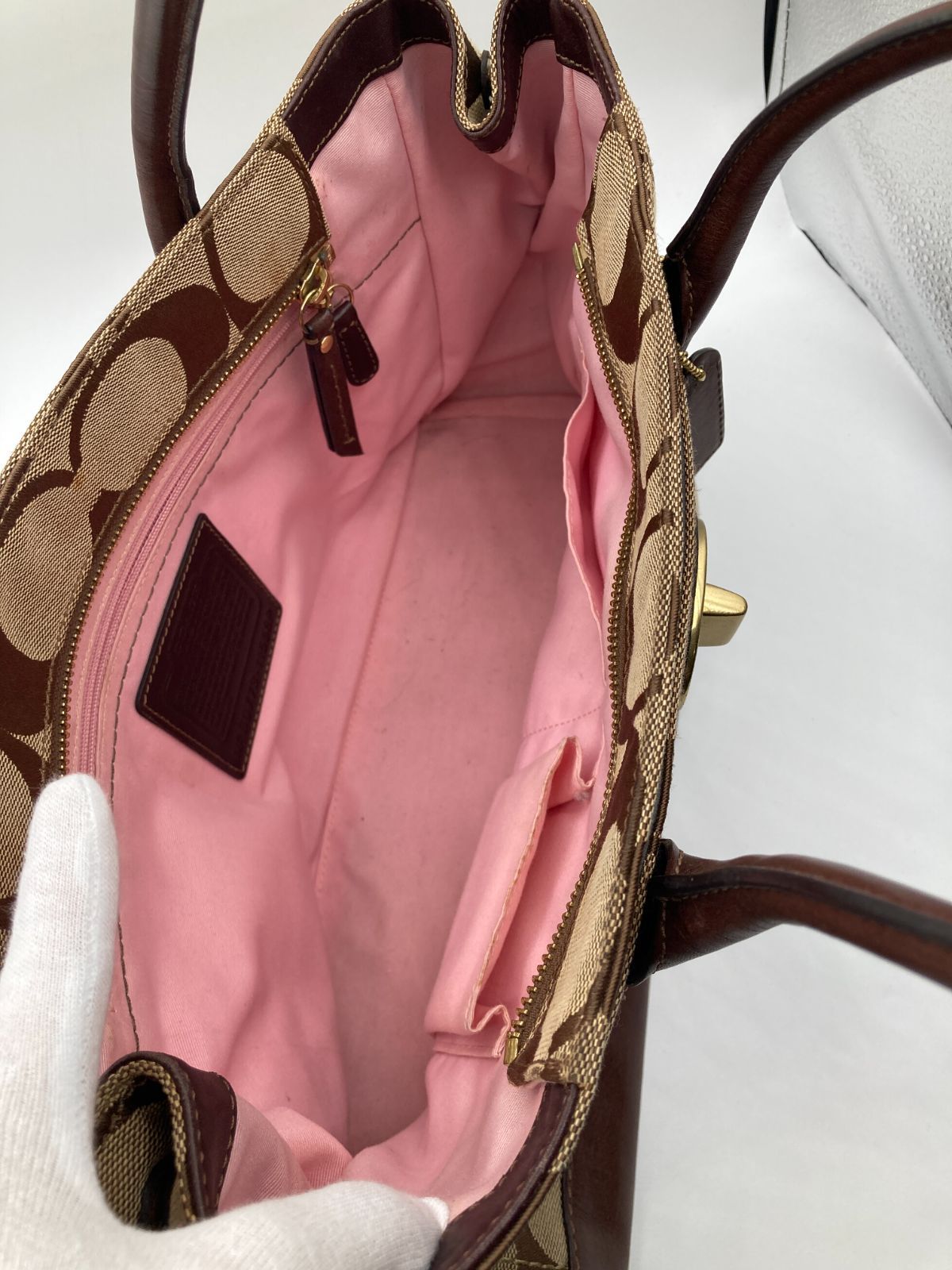 COACH（コーチ）ハンプトンズ シグネチャー ラージ キャリーオール