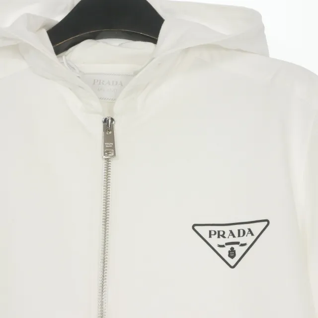 プラダ PRADA Re-Nylon スウェット 切替 トライアングルロゴ パーカー
