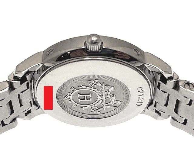 HERMES エルメス クリッパー CP1.210 腕時計 ステンレススチール 