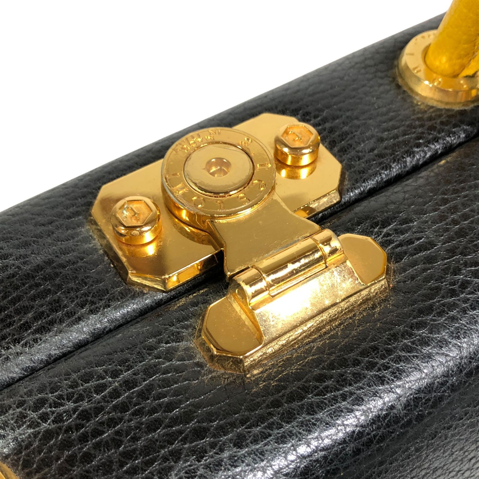 ア・テストーニ】本物 a.testoni ハンドバッグ ロゴ金具 ミニトート 