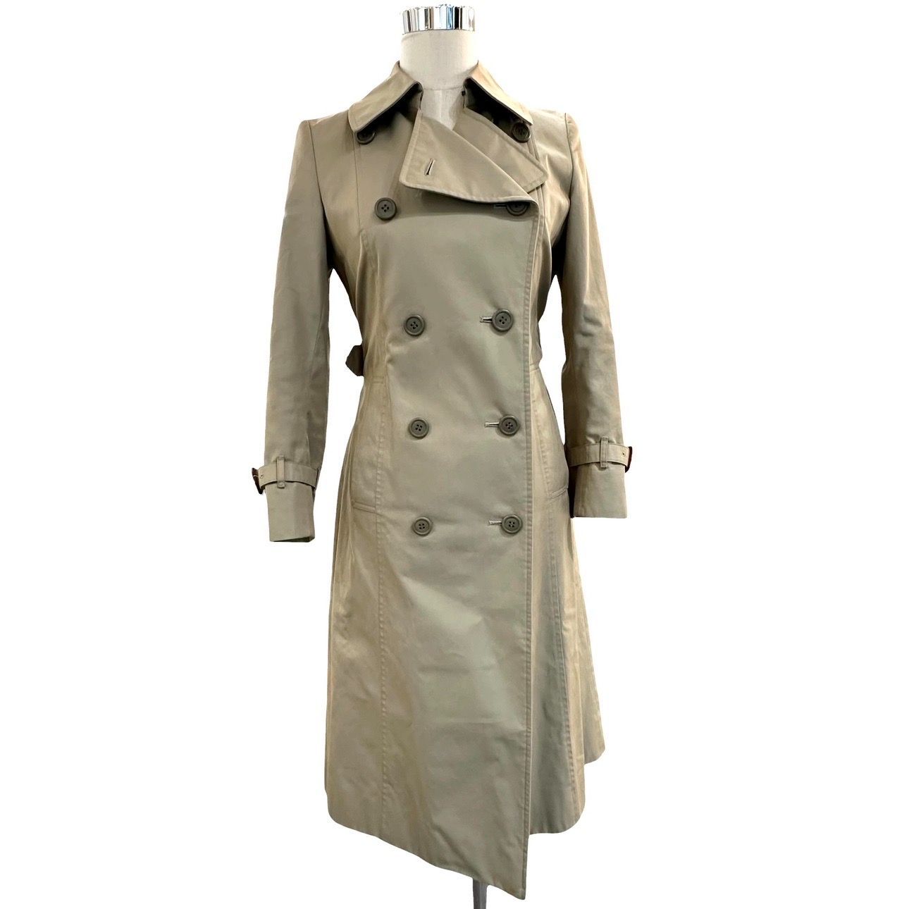 【BURBERRY LONDON】 バーバリーロンドン トレンチコート レディースコート カーキ レディース サイズ9AB2 【中古】 USED-A 【9304】 9,798円