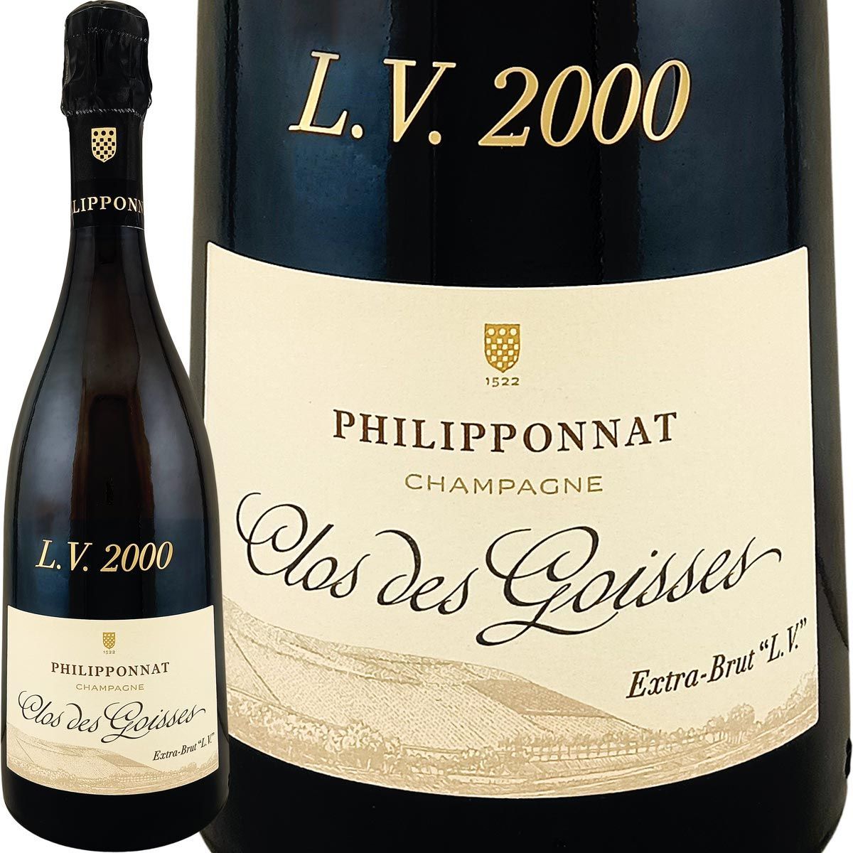シャンパーニュ・フィリポナ・クロ・デ・ゴワセ L.V. 2000 （木箱入り