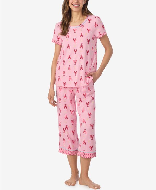 クドルドッズ レディース アンダーウェア ナイトウェア パンツ 半袖 クロップド Cuddl Duds WomenshortSleeve Top and Cropped Pajama Pants 2P 11,985円