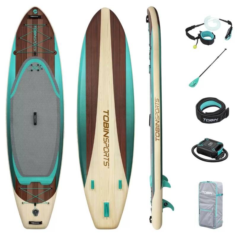 【展示品未使用】Tobin Sports Endeavor Elite SUP サップ インフレータブル スタンドアップパドルボード 340cm 電動エアポンプ パドル リーシュ フィン3枚 収納バッグ フルセット☆14634