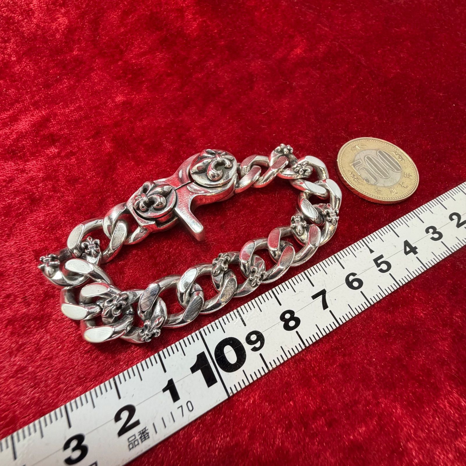 パトリックコックス ブレスレット フルールドリス 美品 フルール・ ド ・リス ブレスレット 71g パトリックコックス