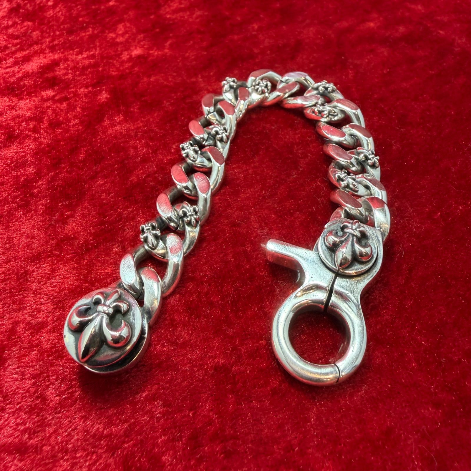 パトリックコックス ブレスレット フルールドリス 美品 フルール・ ド ・リス ブレスレット 71g パトリックコックス