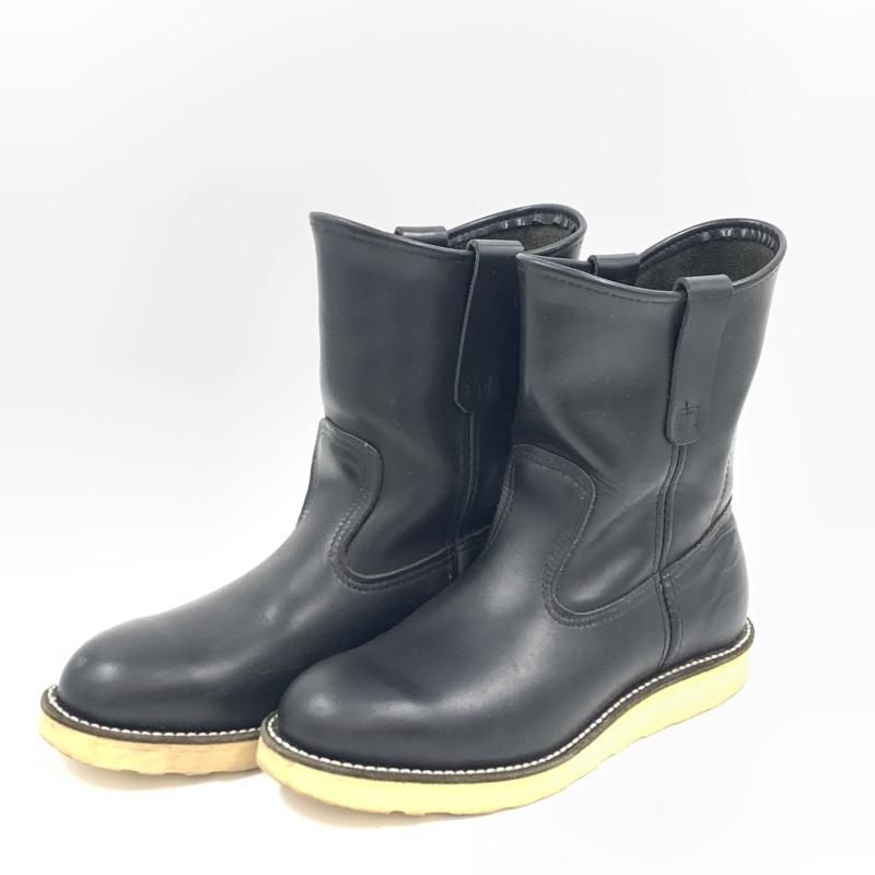 【中古】RED WING ペコスブーツ サイズ24.5cm 2007年製 8169 ブラック　レッドウィング[92]