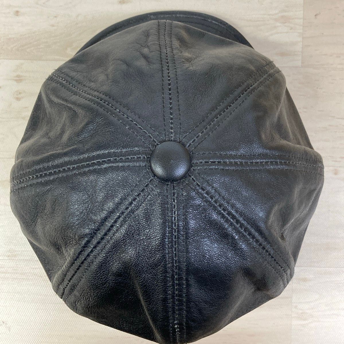 美品 本革 NEW YORK HAT/ニューヨークハット キャスケット/ハンチング