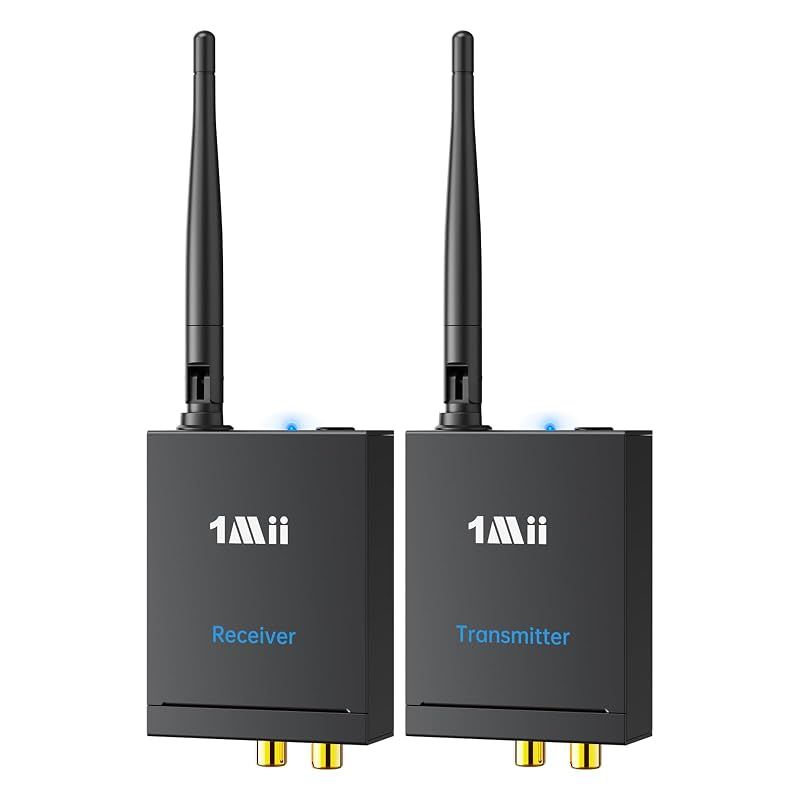 【新品】 1Mii RT5066 ワイヤレス オーディオ 送受信機 セット(送信機+受信機) 超低遅延 長距離転送 RCA入出力 1 10,095円