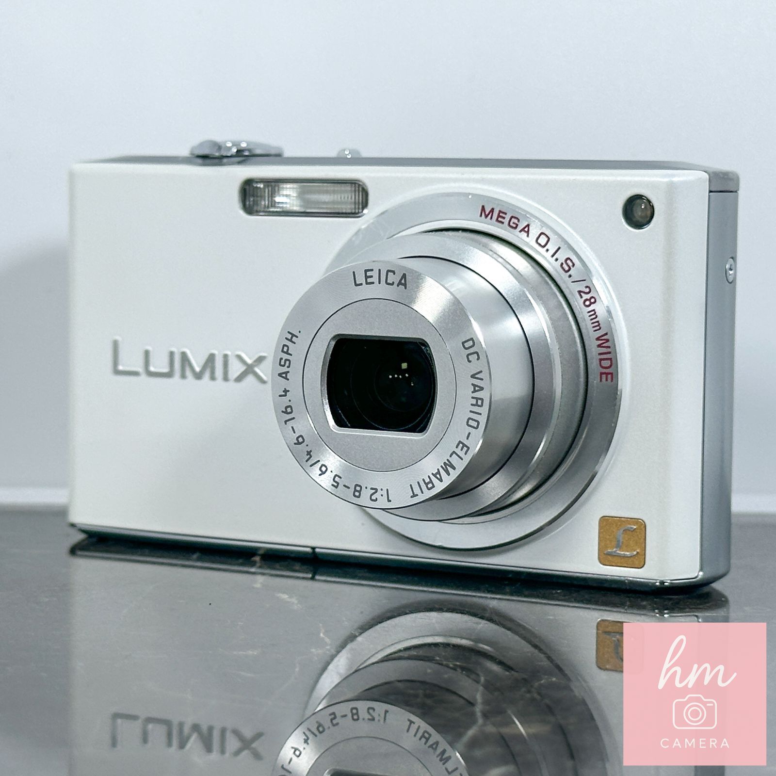 파나소닉 루믹스 DMC-FX33 화이트 810만 픽셀 광학 3.6x 줌 와이드 앵글 28mm 라이카 렌즈 3인치 LCD 컴팩트 디지털 카메라 파나소닉 루믹스
