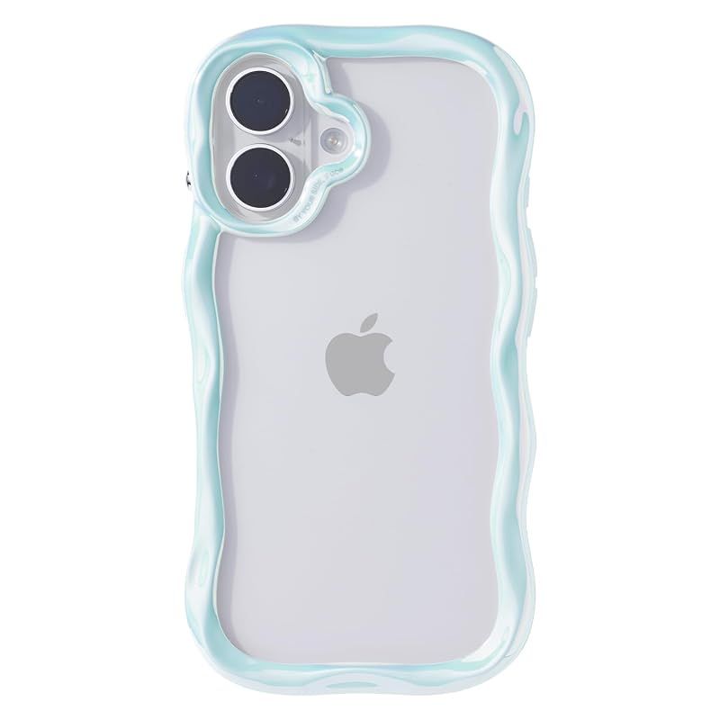 【新品】 iFace BeBling Wave iPhone 16 対応 ケース (ホワイトオーロラ)