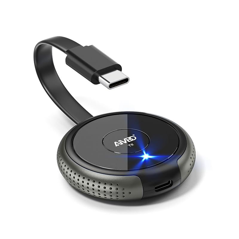 【新品】 AIMIBO ワイヤレスHDMI USB-C送信機 ワイヤレスUSB-C to HDMI 画面ミラーリング/拡張 (Type-C接続用・送信機のみ) 1