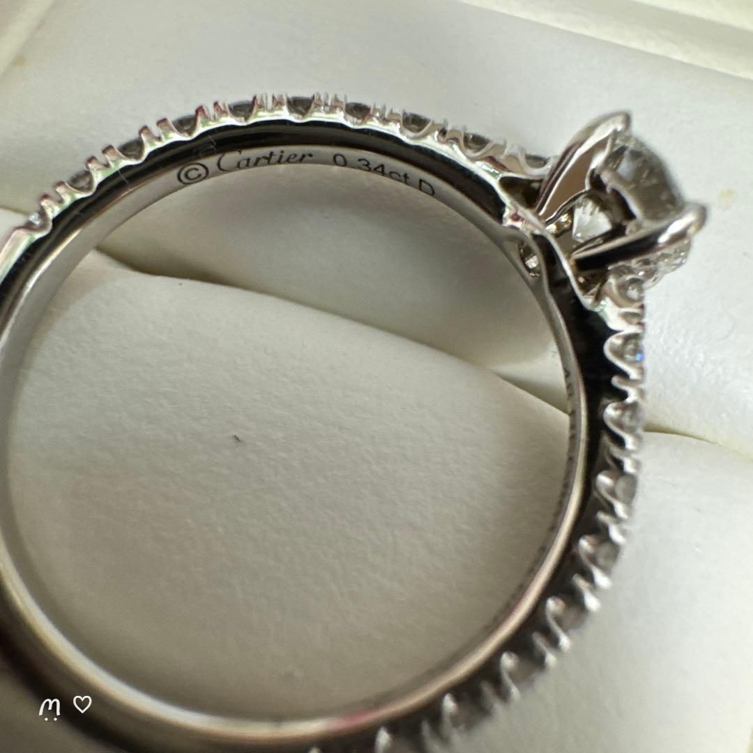 Cartier エタンセルドゥカルティエ ダイヤモンドリング 0.34ct 48 