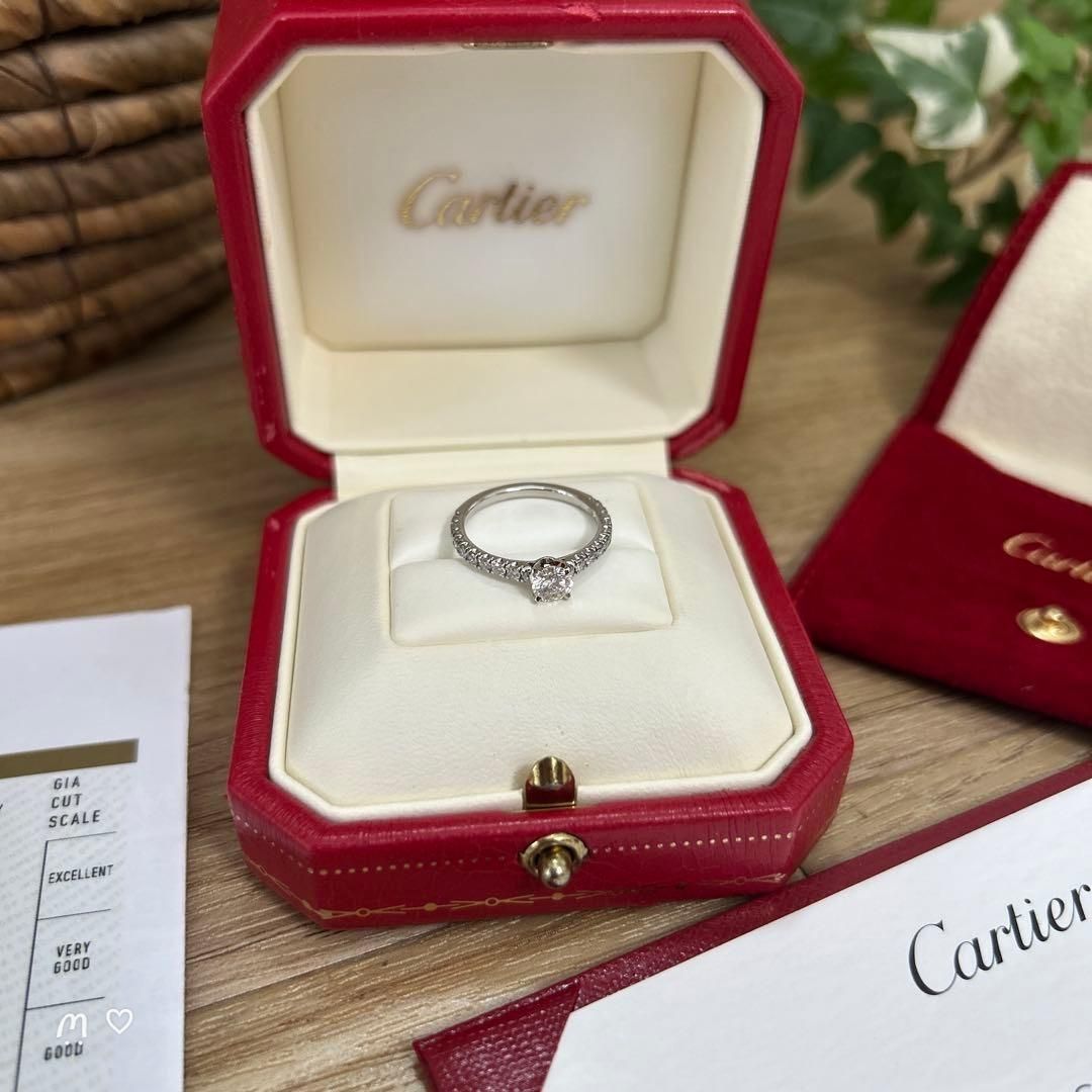 Cartier エタンセルドゥカルティエ ダイヤモンドリング 0.34ct 48 