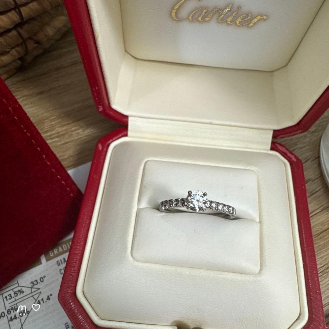 Cartier エタンセルドゥカルティエ ダイヤモンドリング 0.34ct 48 