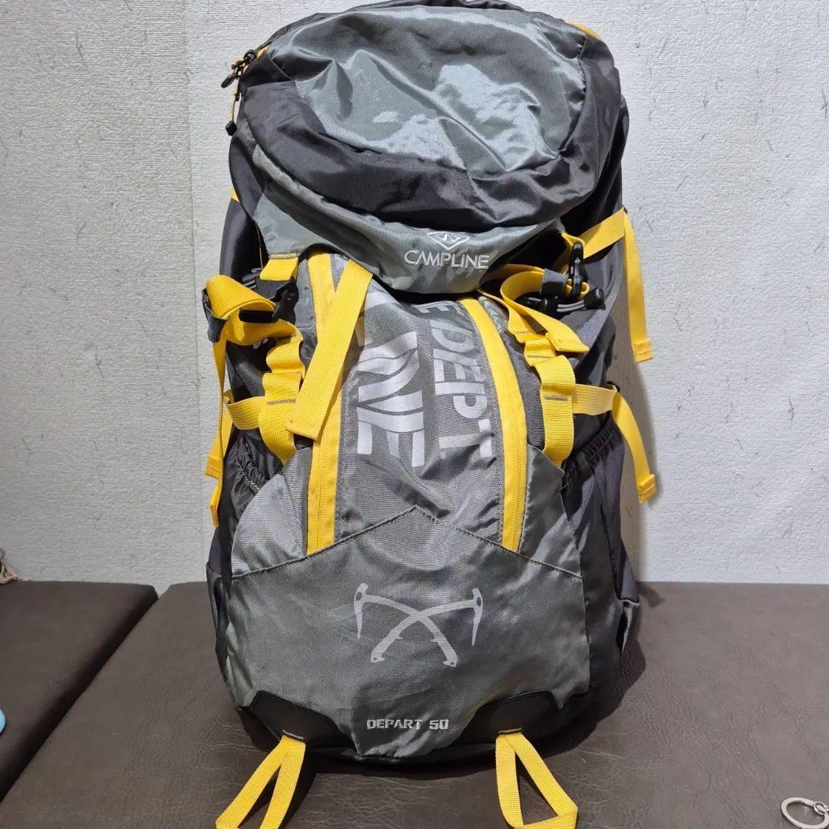キャンプLINE登山リュックサック Part 50 グレー イエロー