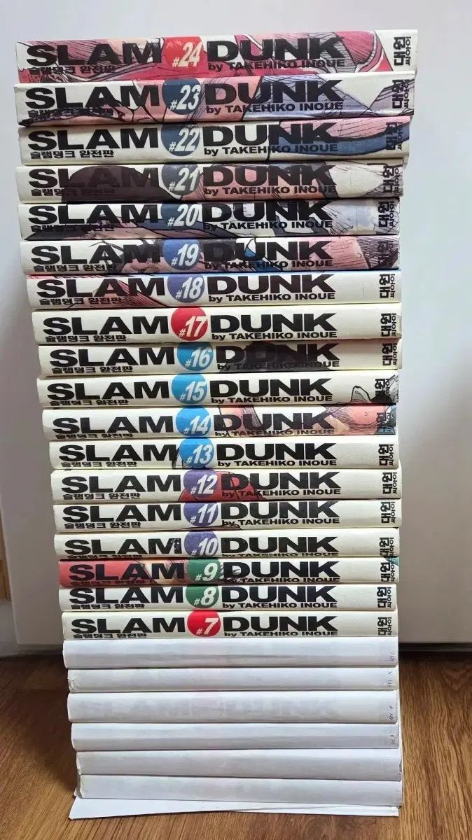 SLAM DUNK （スラムダンク） 1 - 24 (完了) 01 年 旧バージョン 初回版 完全版 （タケヒコ イノウエ)