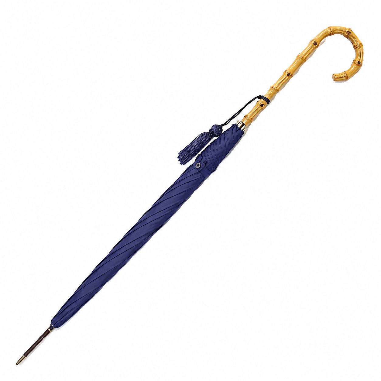 英国 フォックスアンブレラズ FOX UMBRELLAS 傘 WL4 Whangee Crook Ladies Umbrella French Navy 天然竹 ワンギー 撥水 レディース フレンチネイビー 高級 おしゃれ 人気 ブランド プレゼント 送料無料