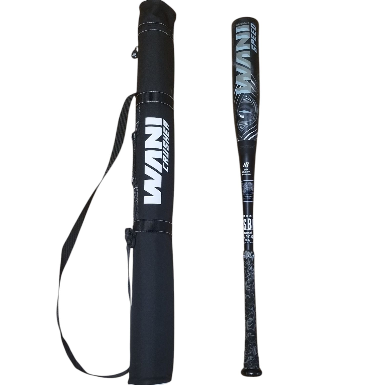 marucci 黒 ワニクラッシャー 一般軟式用野球バット 83cm 700g 専用ケース付 即日発送