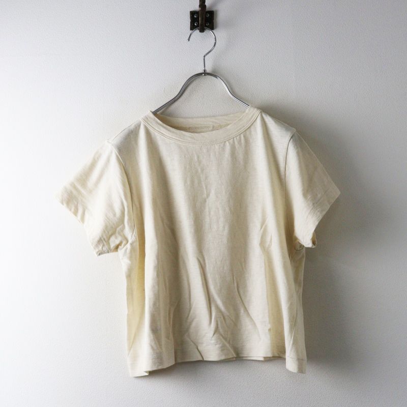 新品未使用 45R 45rpm フォーティファイブアール 天竺のチビ比女Tシャツ 2 キナリ∥ミニT クルーネック カットソー【2400015125541】