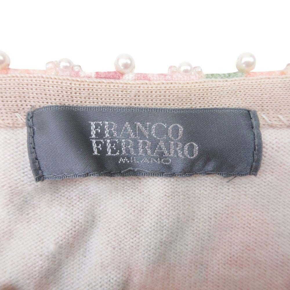 美品 FRANCO FERRARO フランコフェラーロ 花柄 ニット アンサンブル