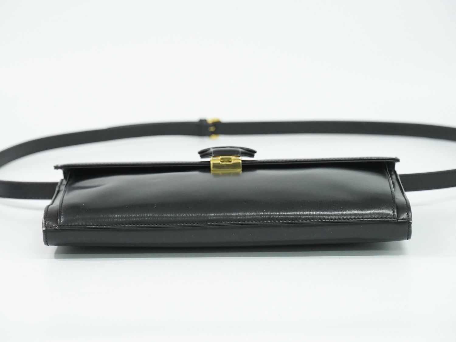 【良品】オールドグッチ インターロッキング　クラッチバッグ　ブラック 本物 グッチ GUCCI オールドグッチ インターロッキングG 2WAY