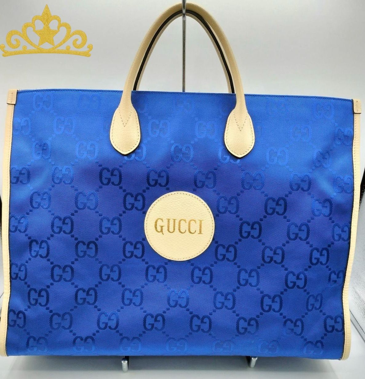 GUCCI GGスプリーム オブザグリット 2WAY トートバッグ メンズ グッチ