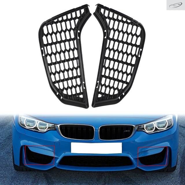  M4 フロント バンパー グリル付き BMW M3 M4 F80 F82 F83 LCI 2012-2018用フロントバンパーフォグライト
