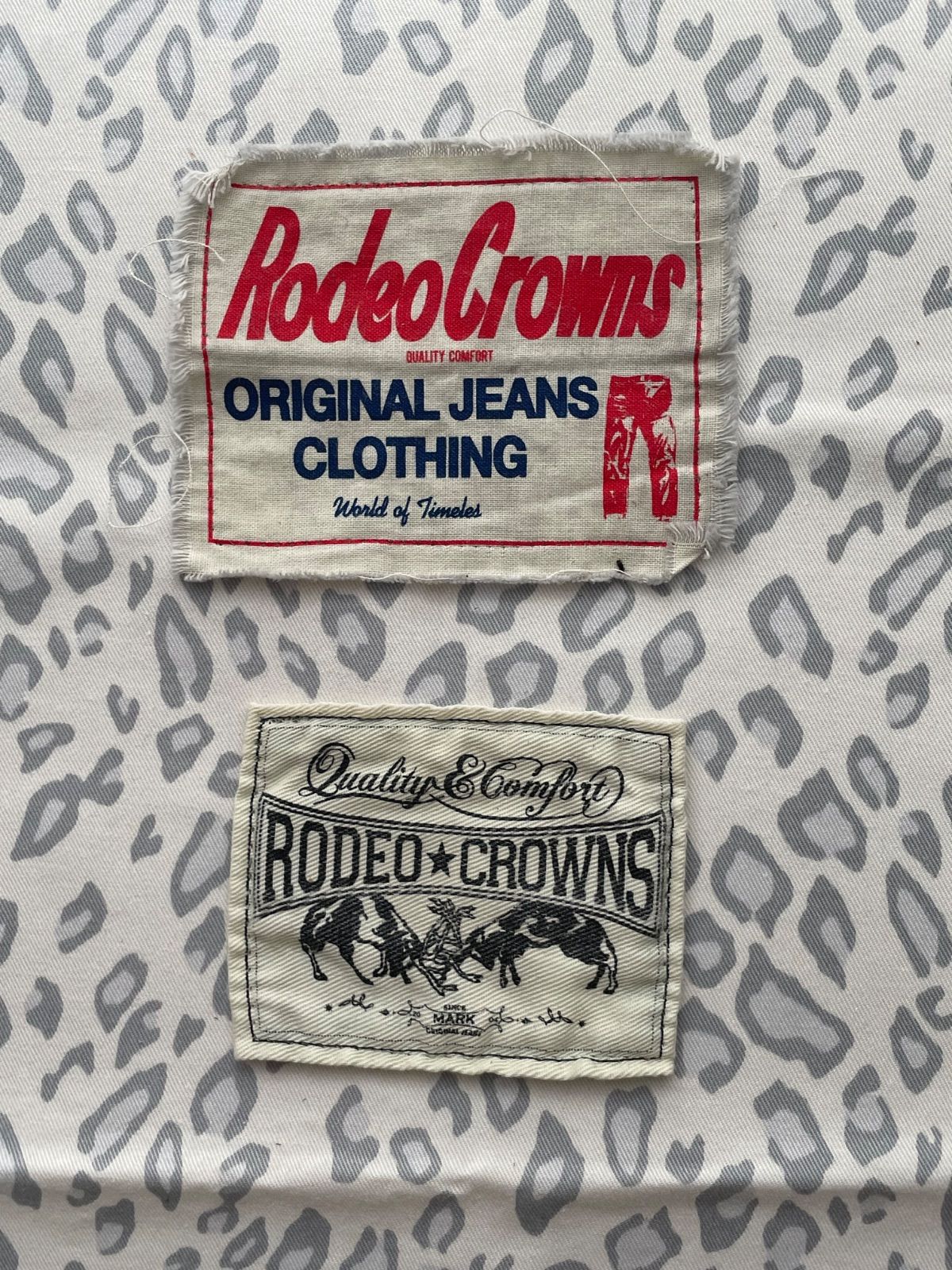 ⑥ロデオクラウンズ RODEO CROWNS 布タグ 革タグ 8枚セット+オマケ