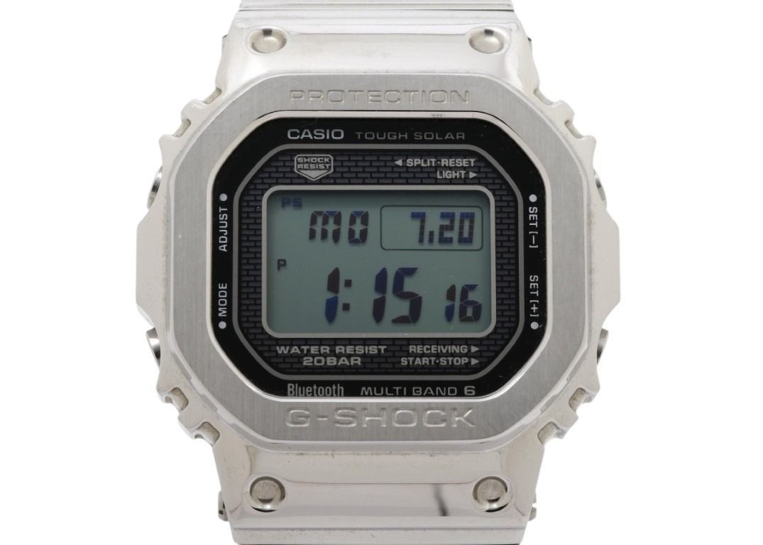 CASIO Casio Watch G-SHOCK FULL METAL 5000 SERIES GMW-B5000D-1JF Black Silver Stainless Steel Metal Band (Stainless Steel) Men's Digital Beauty