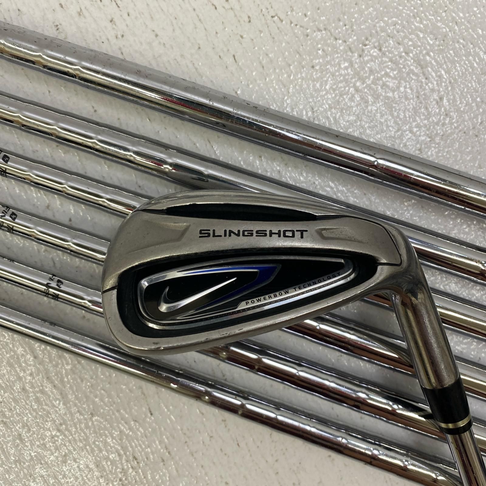 【加古川店】ナイキ NIKE アイアンセット SLINGSHOT US(2010) 7本ｾｯﾄ シャフト:SLINGSHOT UNIFLEX 5~9.P.S【427】