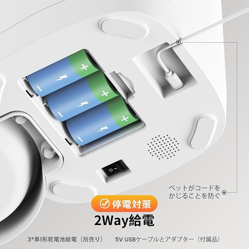 【新品】 Wansview自動給餌器 猫犬用 3MPカメラ付き｜24時間見守り・餌やり|4L大容量1ヶ月分スマホ管理|ステンボウル付属(あごニキビ予防) 0