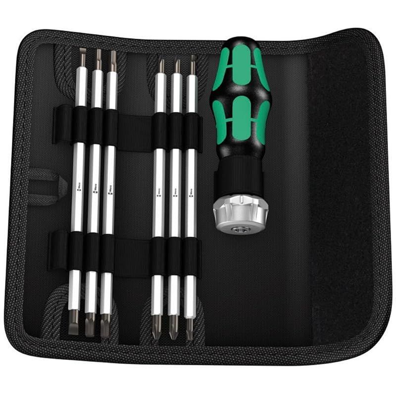 【新品】 Wera(ヴェラ) 05073665001 | 工具セット Kraftform Kompakt Vario RA ブリスターパック 7点 【日本正規輸入品】 0