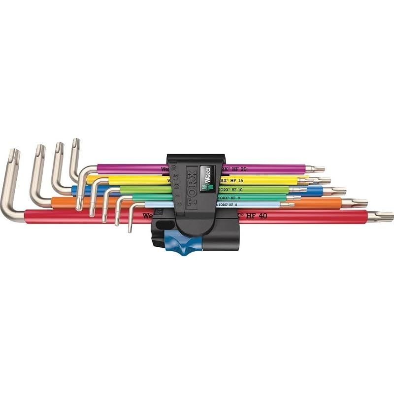 【新品】 Wera（ヴェラ） 05022689001 | ステンレストルクスL型レンチセット マルチカラー 保持機能 3967/9 TX SXL HF 9本組 【日本正規輸入品】