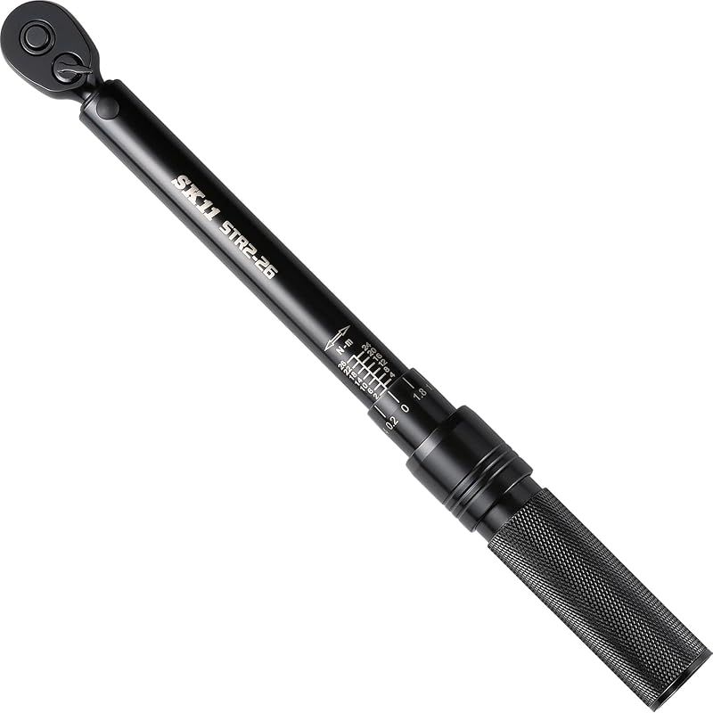 【新品】 SK11(エスケー11) プレセット型トルクレンチ 差込角6.35mm 2~26N・m STR2-26 左右両回転対応 ボルトナットの締め付け ケース付き 0