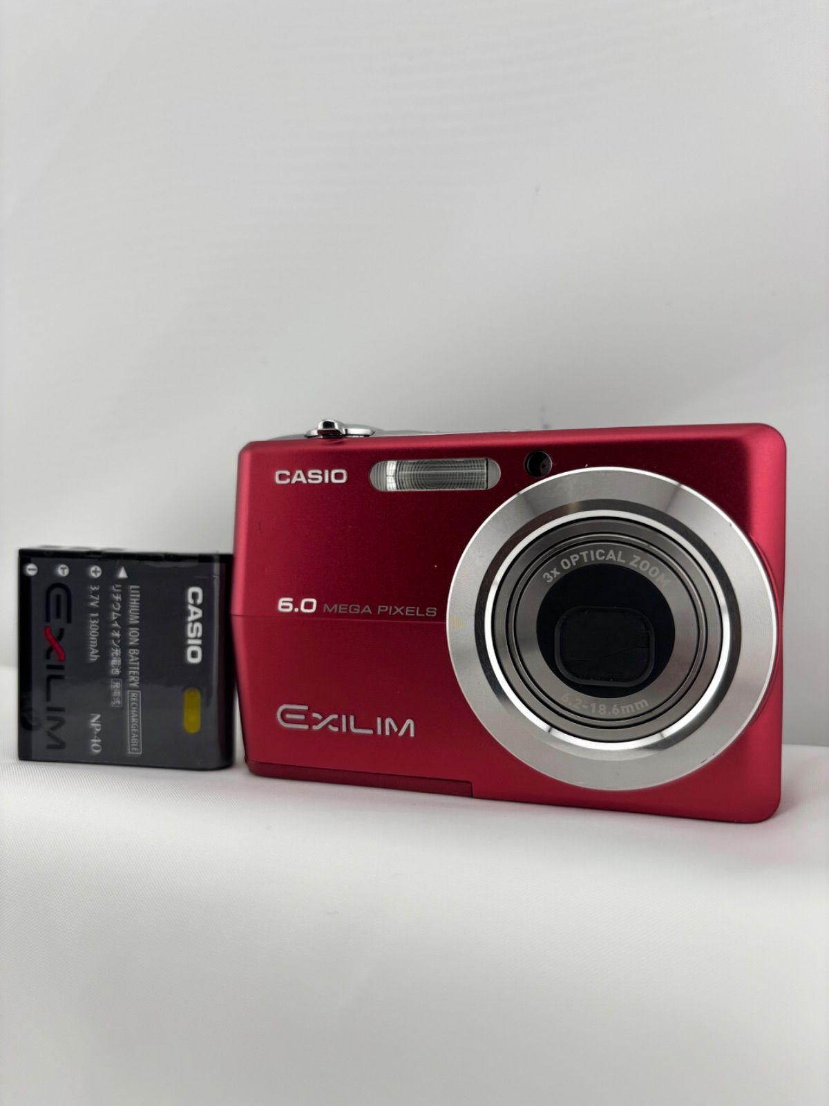 2255【動作確認済み】 CASIO EXILIM EX-Z600 レッド カシオ エクシリム