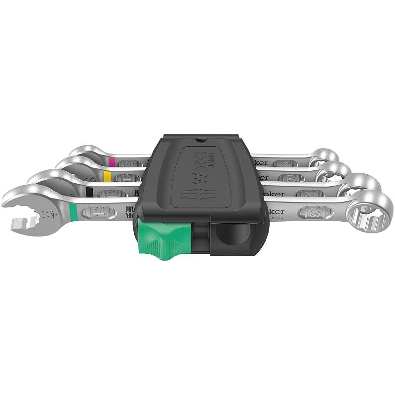 【新品】 Wera(ヴェラ) 05020228001 | 6003 Joker 4セット1リングスパナセット, 4点 コンビネーションレンチセット コンパクトツールポーチ付き 1 8,137円