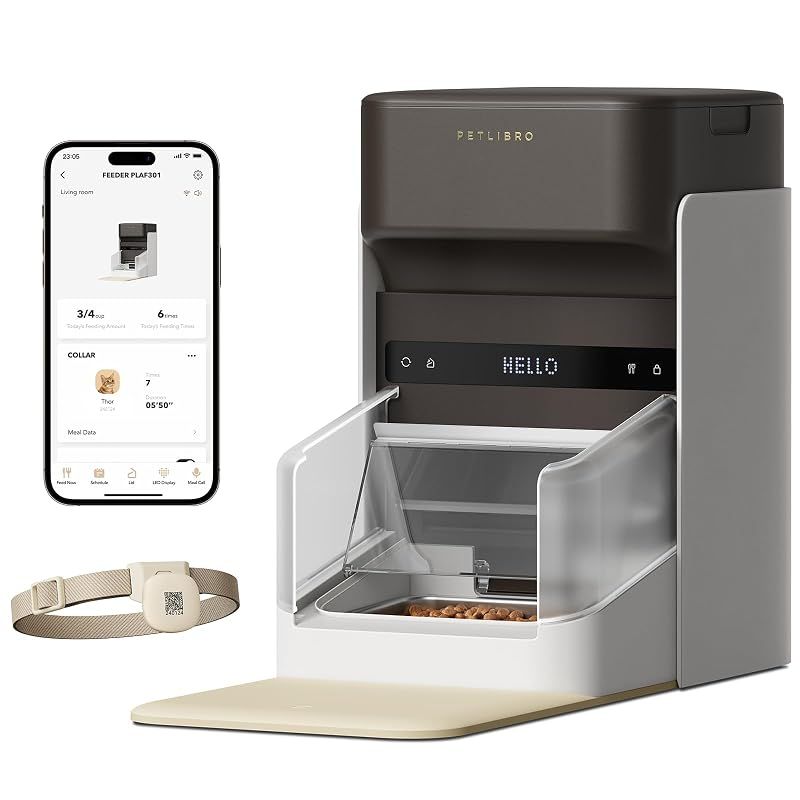 【新品】 PETLIBRO 自動給餌器 自動えさやり器 餌やり器 食器 RFID ライト付き首輪タグ タグ識別と作動 個別管理 5G Wi-Fi対応 アプリ操作可能 横取り防止 1日食設定可能 猫用 3L容量 ゴールデンウィーク留守対策 1 19,683円
