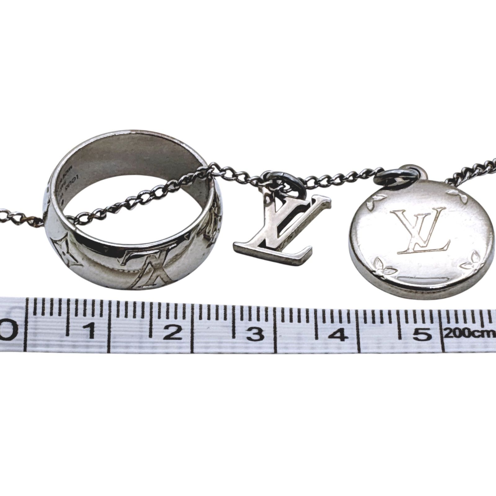 LOUIS VUITTON ルイヴィトン M62485 モノグラム リング ネックレス