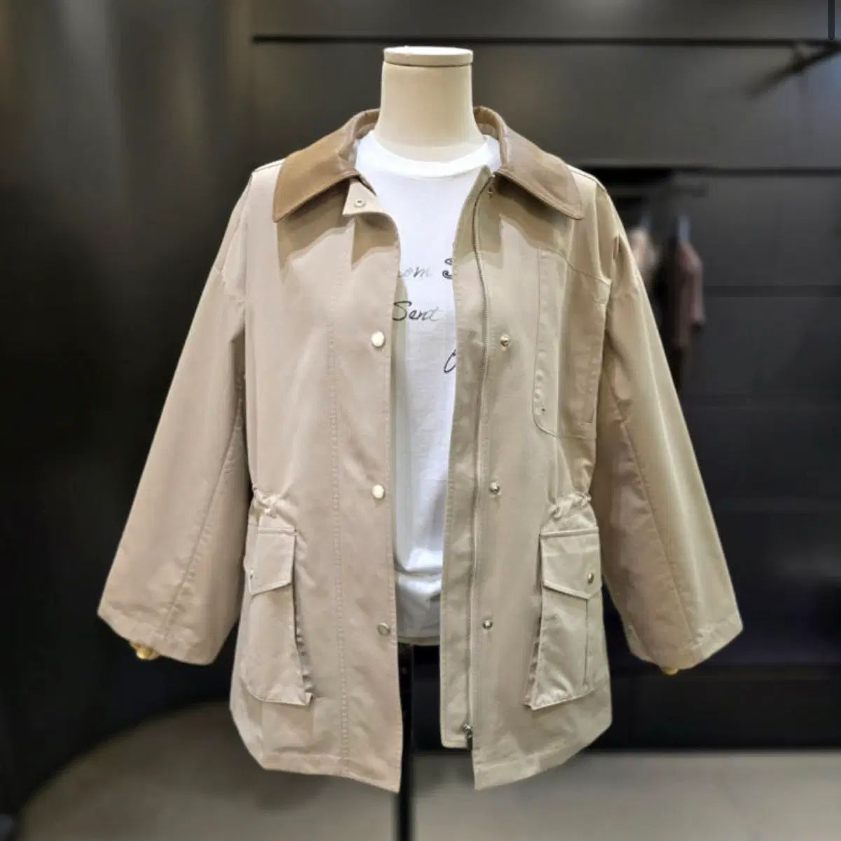 シスレー ベージュ サファリ ジャケット
