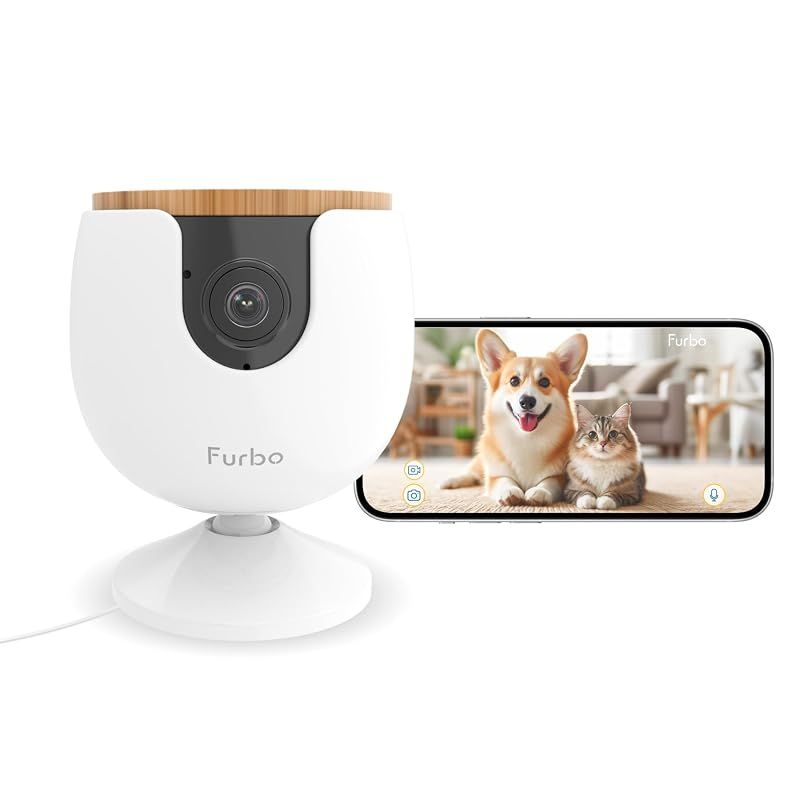 【新品】 [公式] Furboミニカメラ | 150万人愛用のペットカメラブランドからペット専用小型カメラ 犬 猫 見守り スマホ対応 留守番 壁設置 双方向会話 wifi 1