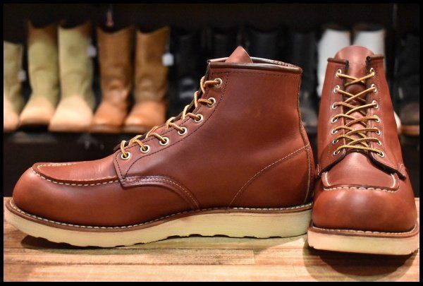 【10.5D 良品 12年】レッドウィング 9106 アイリッシュセッター 赤茶 レッド ブラウン モックトゥ 8875 ブーツ redwing HOPESMORE【GH119】