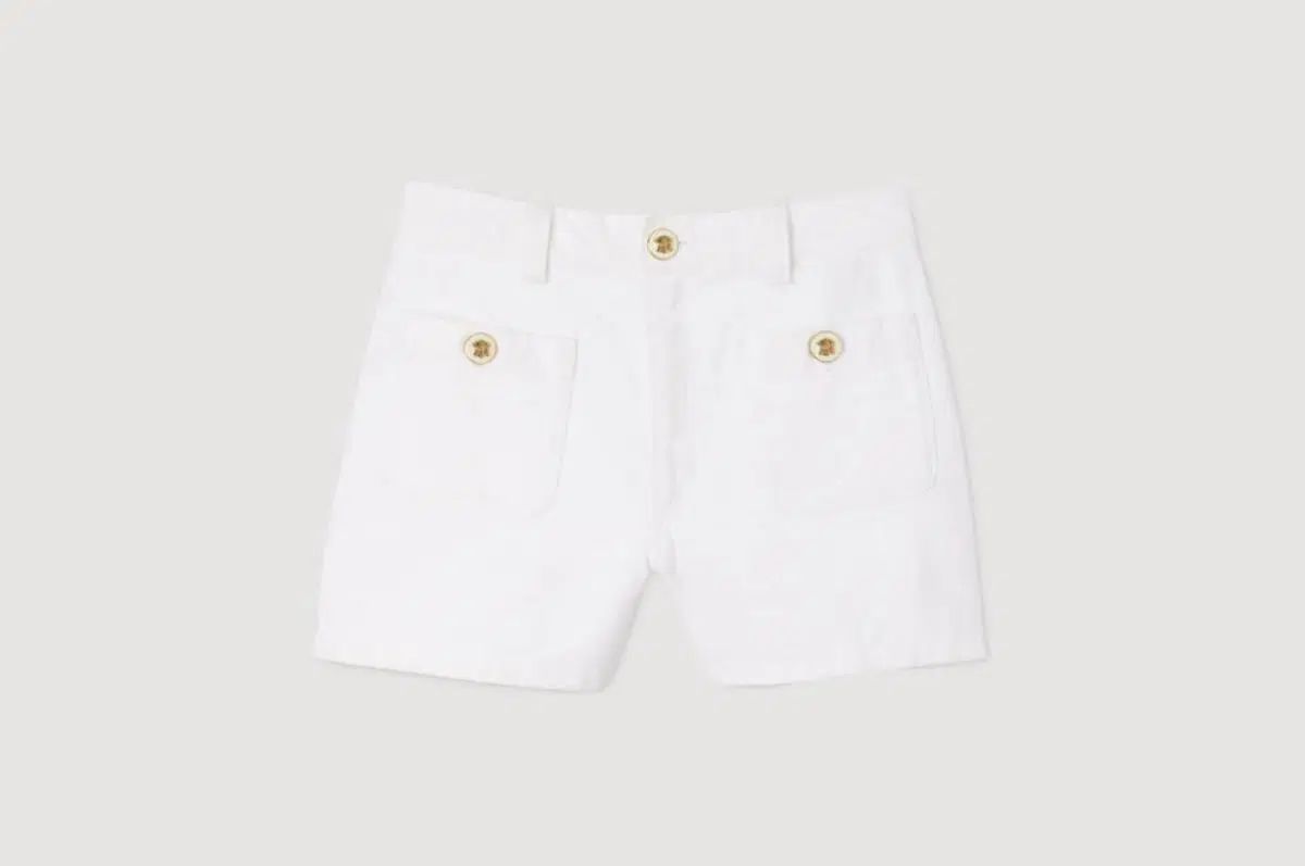 サンドロ デニム アイボリー ハーフパンツ ショーツ sandro