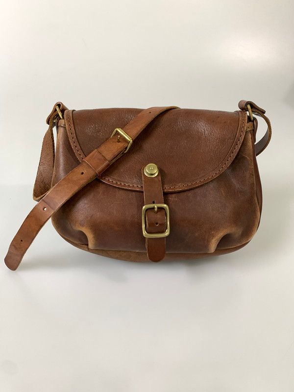 【中古品】 HERZ ヘルツ LEATHER SHOULDER BAG レザー ショルダーバッグ 革鞄 ハンドメイド 【188-260817-em-02-min】 11,242円
