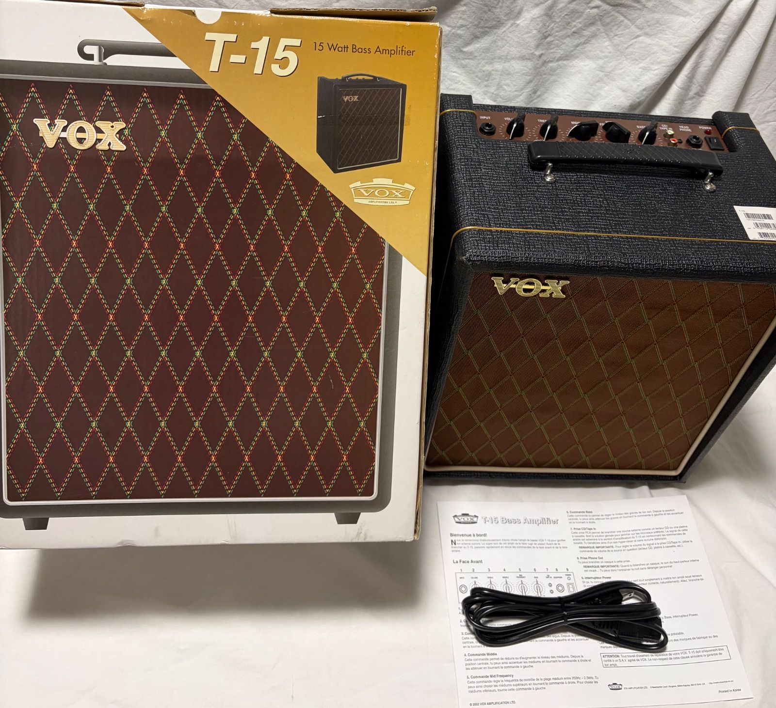 VOX ヴォックス ベースアンプ T-15 ベース用アンプ